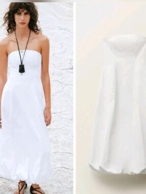 Mango | Dresses | Mango Strapless Linen Dress | Poshmark Mango | Dresses | Mango Strapless Linen Dress | Poshmark